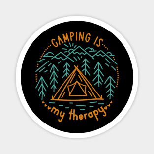 Camping Is My Therapy Magnet